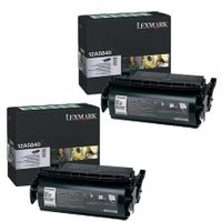 original multipack lexmark optra t614nl printer toner cartridges 2 pack -12a5840