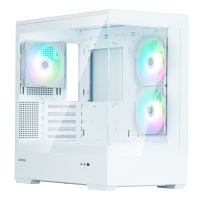 caja zalman p30 v2 matx 3xvent 120mm argb 2xusb 30 blanco sin fuente