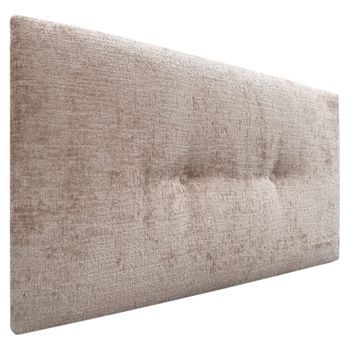 Dhome Cabecero De Lana Natural Con Botones 95x50cm Camas 90 - Marrón Claro