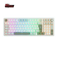 teclado mecanico con cable y boton enchufable rk royal kludge r98pro junta de 98 teclas teclado rgb intercambiable en caliente para juegos teclas mda