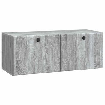 Mueble De Tv De Pared 78,5 X 31 X 30 Cm Sonoma Gris Vidaxl