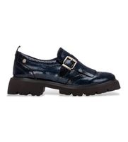 carmela para mujer 16259404-navy zapatos 162594 marino 38 1 a 3cm hebilla casual charol