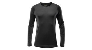 Camiseta de manga larga devold breeze merino 150 negra  hombre