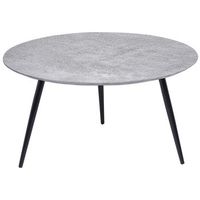 mesa de centro gris negro 79 cm mdf moderno sala de estar dormitorio effie
