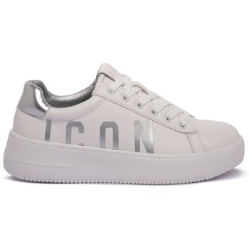 Icon Deportivas Moda WHITE SILVER para mujer