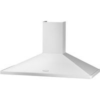 rangemaster rmhdc110wc chimney cooker hood - white  chrome white