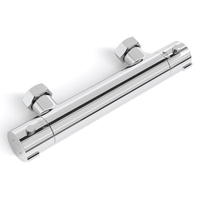 grifo termostatico de ducha - cromado - limitador de temperatura a 38c - distancia entre ejes de 15 cm lomazoo
