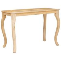 mesa de cafe - mesa de centro - mesa baja marron 110 x 55 x 77 cm madera de mango maciza