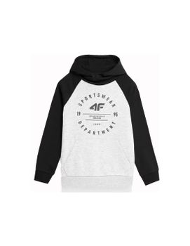 Sudadera 4F M221 Niño Cold Light Gris