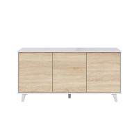 aparador 3 puertas - l154 cm - blanco