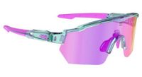 gafas azr race rx cristal turquesa verni rosa   lente hidrofoba rosa   transparente