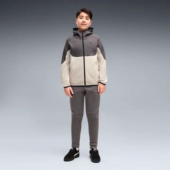 Puma Polar tech Elevated Full-Zip Hoodie Dk B para niño