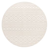 alfombras de interior y exterior cotara crema 160 cm redondo