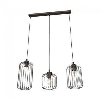Lámpara de techo osmera negro (3 luces)