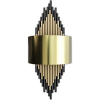 lampara aplique de pared dorada - golden oro envejecido