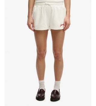 Superdry para mujer. W7110505A Shorts Heritage Terry beige (M), Casual, Deportivo, Algodón