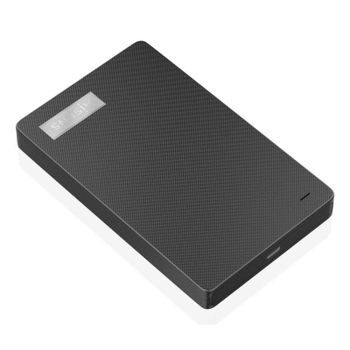 Caja Externa 2.5 SATA I/II/III AISENS ASE-2541B ABS Negro USB-C USB 3.1 Gen1 Sin Tornillos