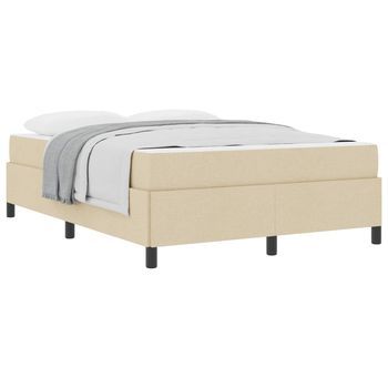 Cama Tapizada  200 X 140 Cm   - Crema