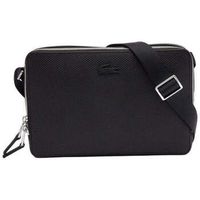 lacoste bolso bandolera de piel para hombre chantaco negra para hombre