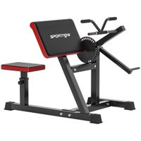 sportnow maquina de biceps y triceps 2 en 1 banco de curl predicador con asiento y apoyo de codo ajustables para gimnasio casa