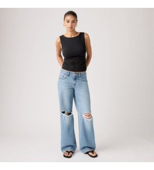 Levi's para mujer. A5566-0044 Jeans low loose azul (29/32), Casual, Algodón, Denim