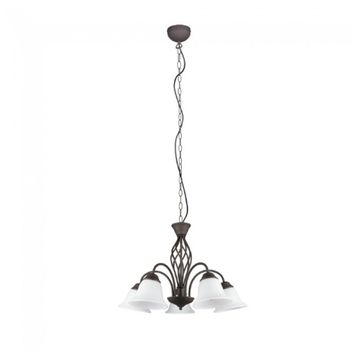 Lámpara de araña rustica (5 luces)