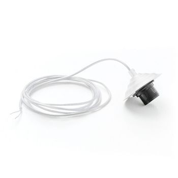 Portalámparas Alice Blanco Con Cable Transparente Para Lámparas Colgantes 1xe27 Max 1x60w Ip20 - Longitud Máx 3 Metros