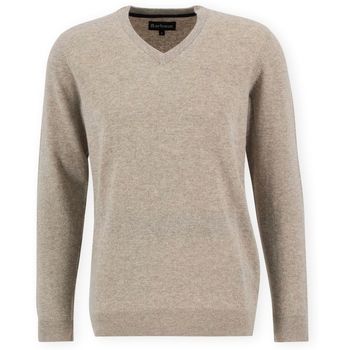 Barbour Jersey Essential V-Neck Jumper - Washed Stone para hombre