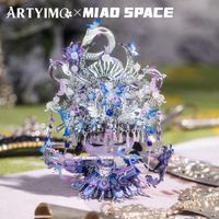 artyimo x miao spacemiao - rompecabezas metalico 3d de gato etnico decoracion de escritorio educativa alivio del estres regalo de cumpleanos para ella