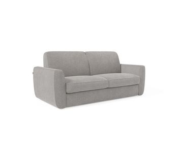 Leonida sofá cama desenfundable con colchón de 18 cm de altura 222 cm gris