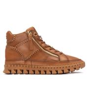 carmela para mujer 16270801-camel botines de piel 162708 marron 41 plano cremallera casual