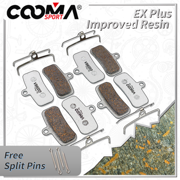 4 pares de pastillas de freno de disco para bicicleta SHIMANO XTR, DEORE XT, SLX, DEORE, SAINT, ZEE Caliper, Ex Plus Class con respaldo de aleación de aluminio