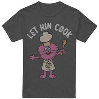 sesame street camiseta let him cook para mujer