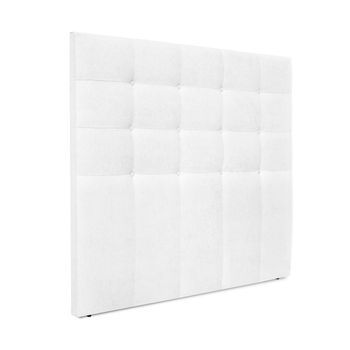 Cabecero De Tela Aqualine Capitoné Hasta El Suelo 145x120cm Camas 135/140 - Blanco