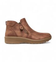 skechers para mujer 158952 botines lovely vibe fall marron 41 plano 1 a 3cm cremallera casual