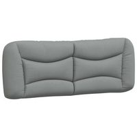 cabecero de cama  panel de cabecera  decoracion de pared acolchado tela gris claro 140 cm