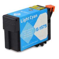 compatible light cyan epson t1575 ink cartridge replaces epson t1575 turtle