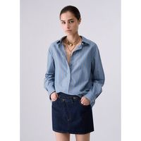 liu jo camisa camisa con inserto en encaje para mujer