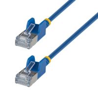 cable de red startech cat6a ultra delgado 2m azul