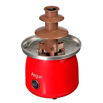 Fuente De Chocolate De 45w. 14,5x14,5x23 Cm. Color: Rojo