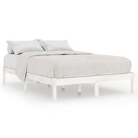 cama matrimonial  cama para adultos  estructura de cama de madera maciza de pino blanca 200x200 cm