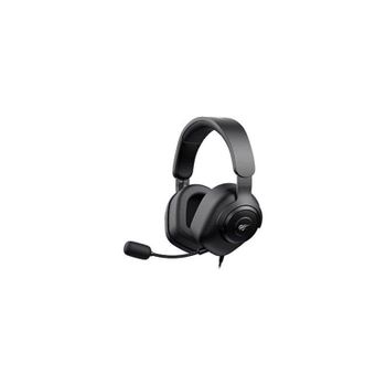 Auriculares Havit H2230u con cable e inalámbricos para gaming con micrófono negro