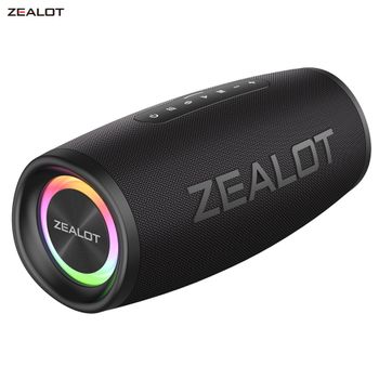 Altavoz Bluetooth ZEALOT-S56, altavoz Bluetooth con potencia de salida de 40W y excelente rendimiento de graves, altavoz para acampar resistente al agua IPX6