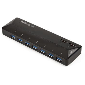 Concentrador USB StarTech.com ST93007U2C 7 Puertos USB 3.2 Gen 1 y 2 Puertos de Carga Rápida