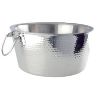 cubitera para bebidas martillado con efecto espejo