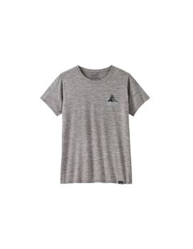 Camiseta de Montaña Patagonia Cool Daily Graphic - Lands Mujer Gris