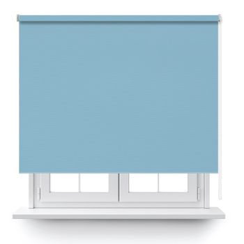 Estor Enrollable Opaco Azul 80x250cm.