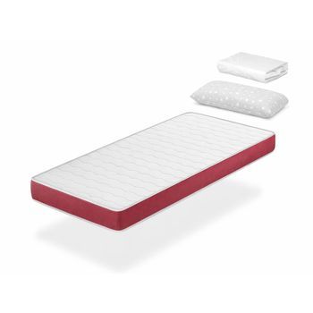 Pack Colchón De Espuma 90x190 Cm Velvet Dreamdi Con Sábana Protectora Y Almohada 90x35cm