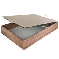 canape abatible tapa partida antipolvo altura 33 cm - nature-mango - 150x200 cm