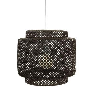 Lámparas de techo de bambú negro ø40x38 cm